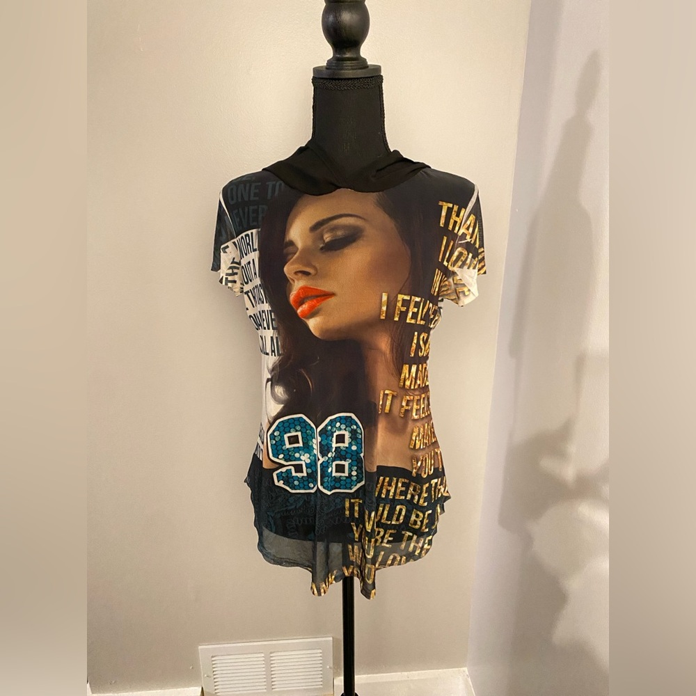 Sheer Hood Shirt for Women